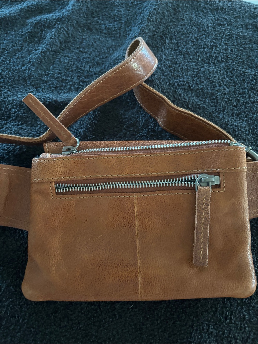 NWOT Compact Camel Mini Belt Bag with Buckle Detail - Picture 5 of 7